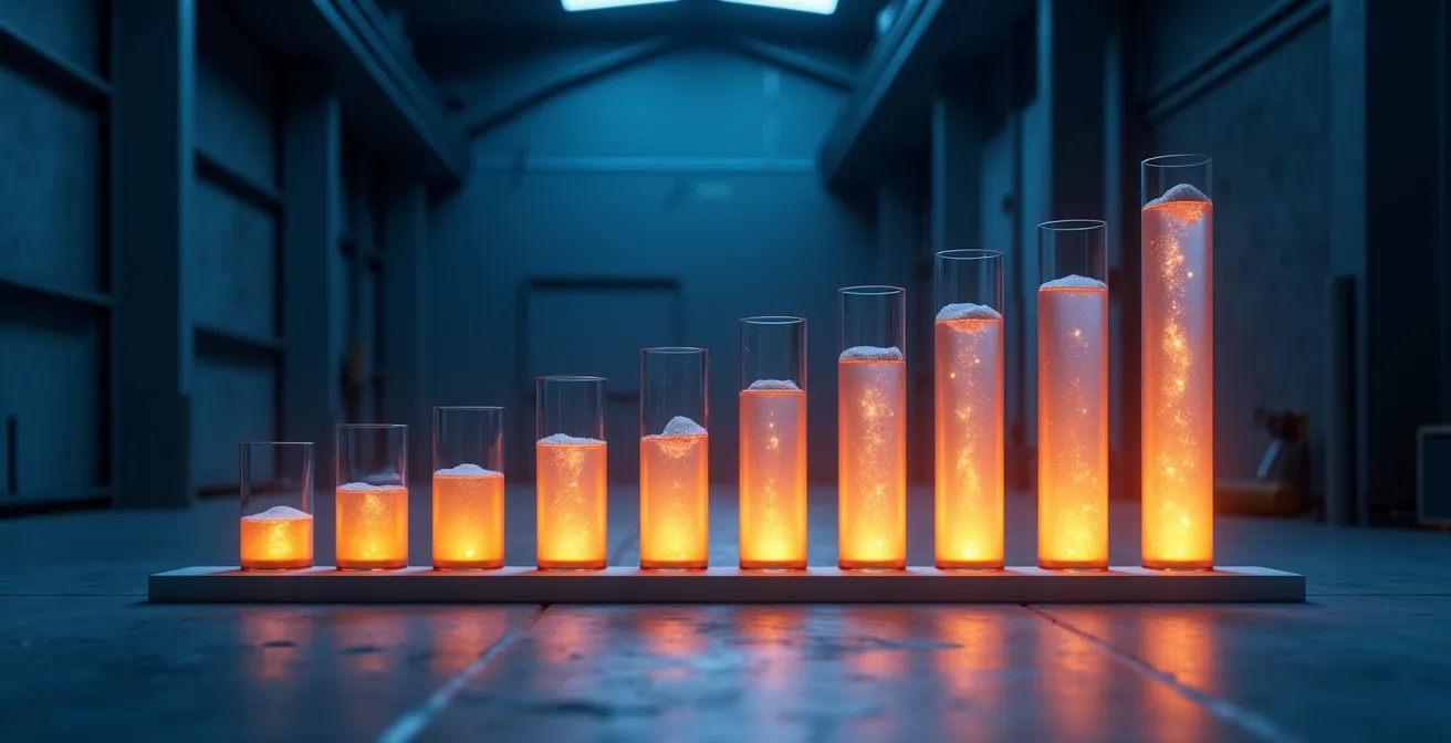 Energy consumption graph showing daily load variations with peaks and valleys